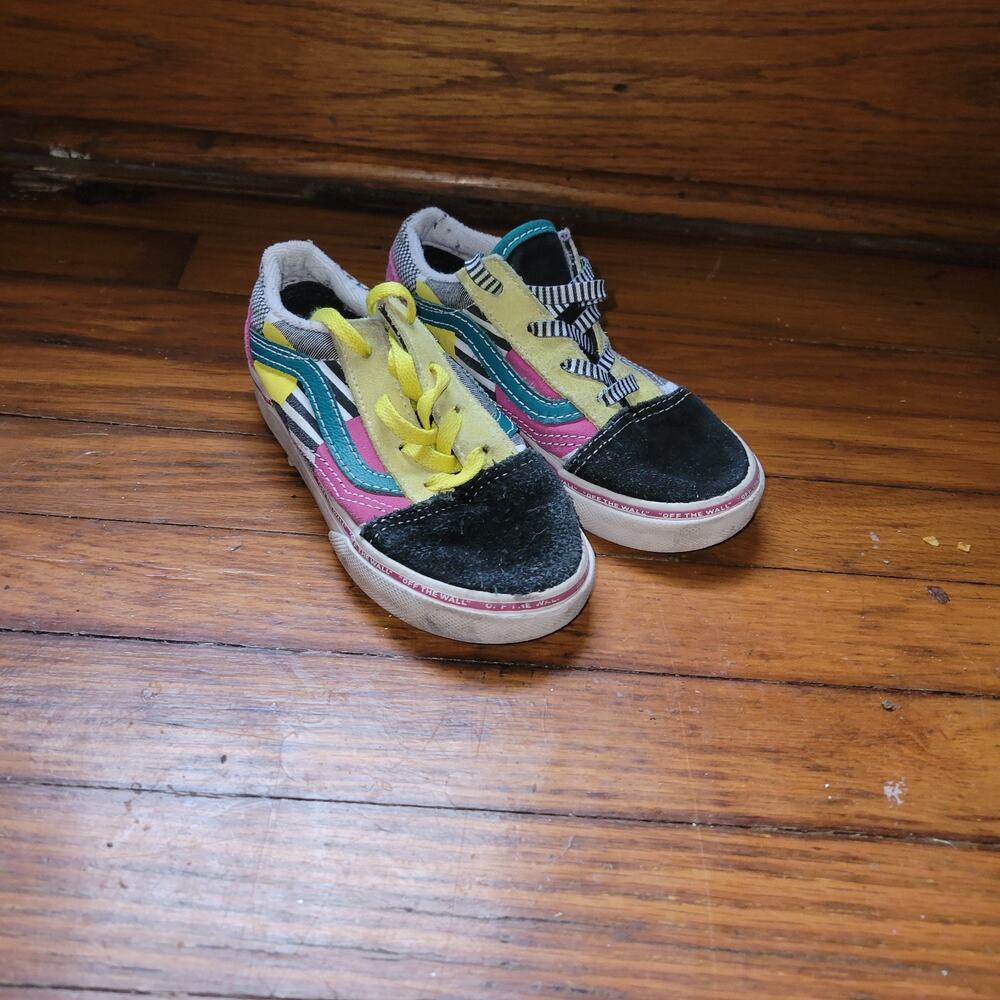 VANS Classic Low Top Multicolor Suede Size 9‎ Kids Youth